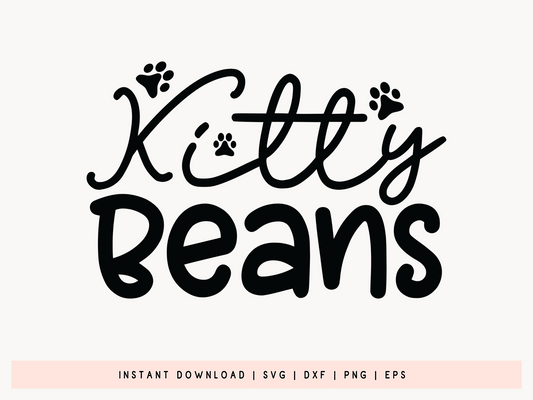Kitty Beans, Cat SVG for Cricut Maker