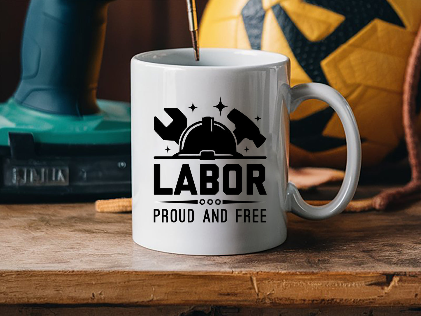 Labor Proud and Free SVG Vector