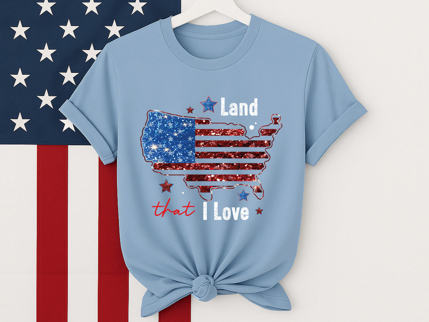 Land That I Love, Fourth of July Map Sublimation