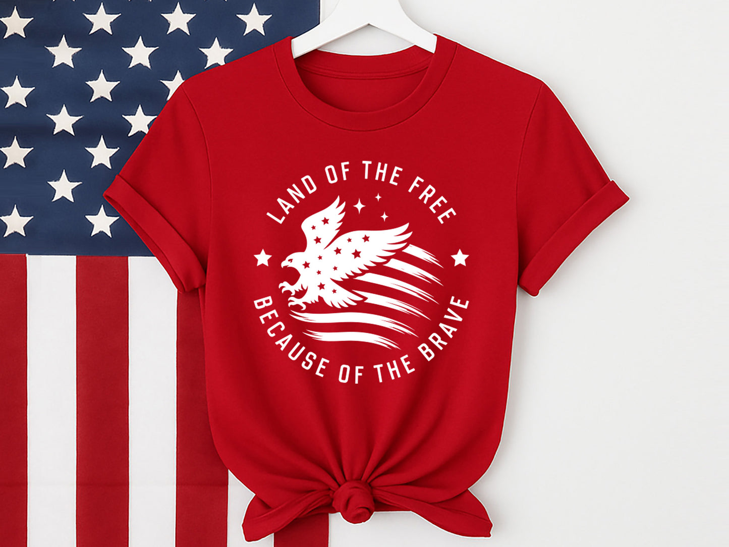 Land of the Free Because of the Brave, 4th of July SVG