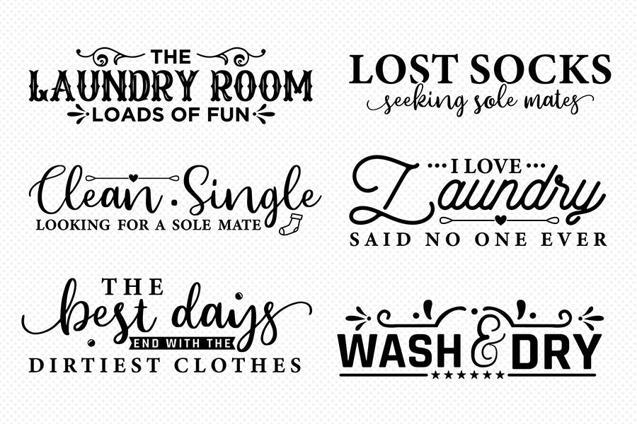 Laundry Room Sayings SVG Bundle
