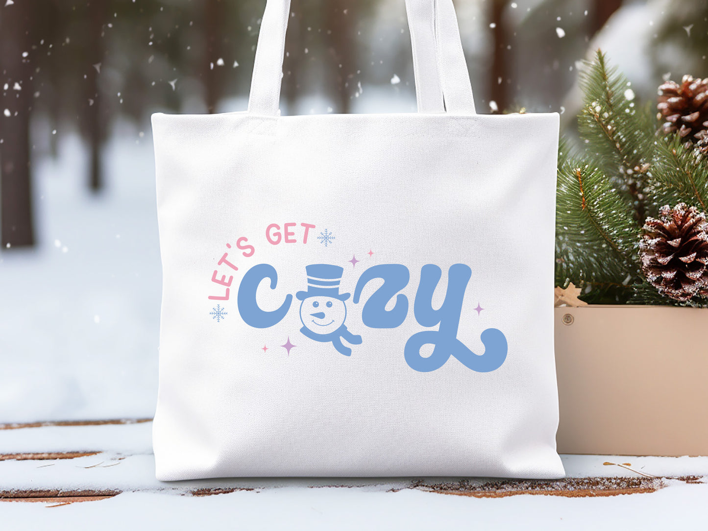 Let's Get Cozy - Funny Snowman SVG