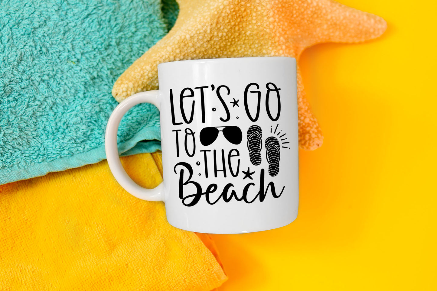 Let's Go To The Beach SVG Design