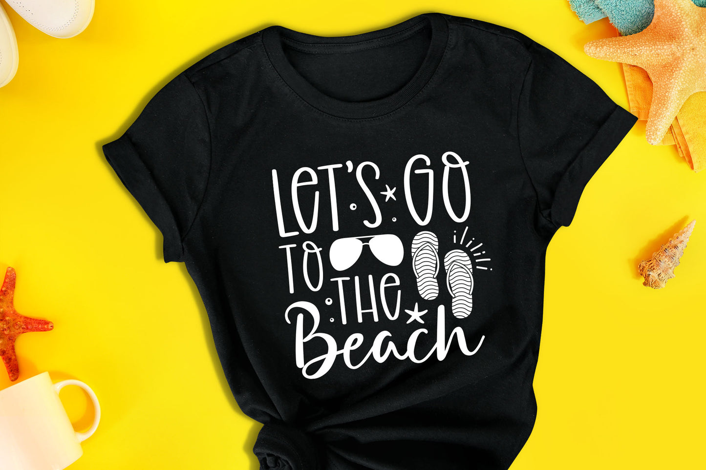 Let's Go To The Beach SVG Design