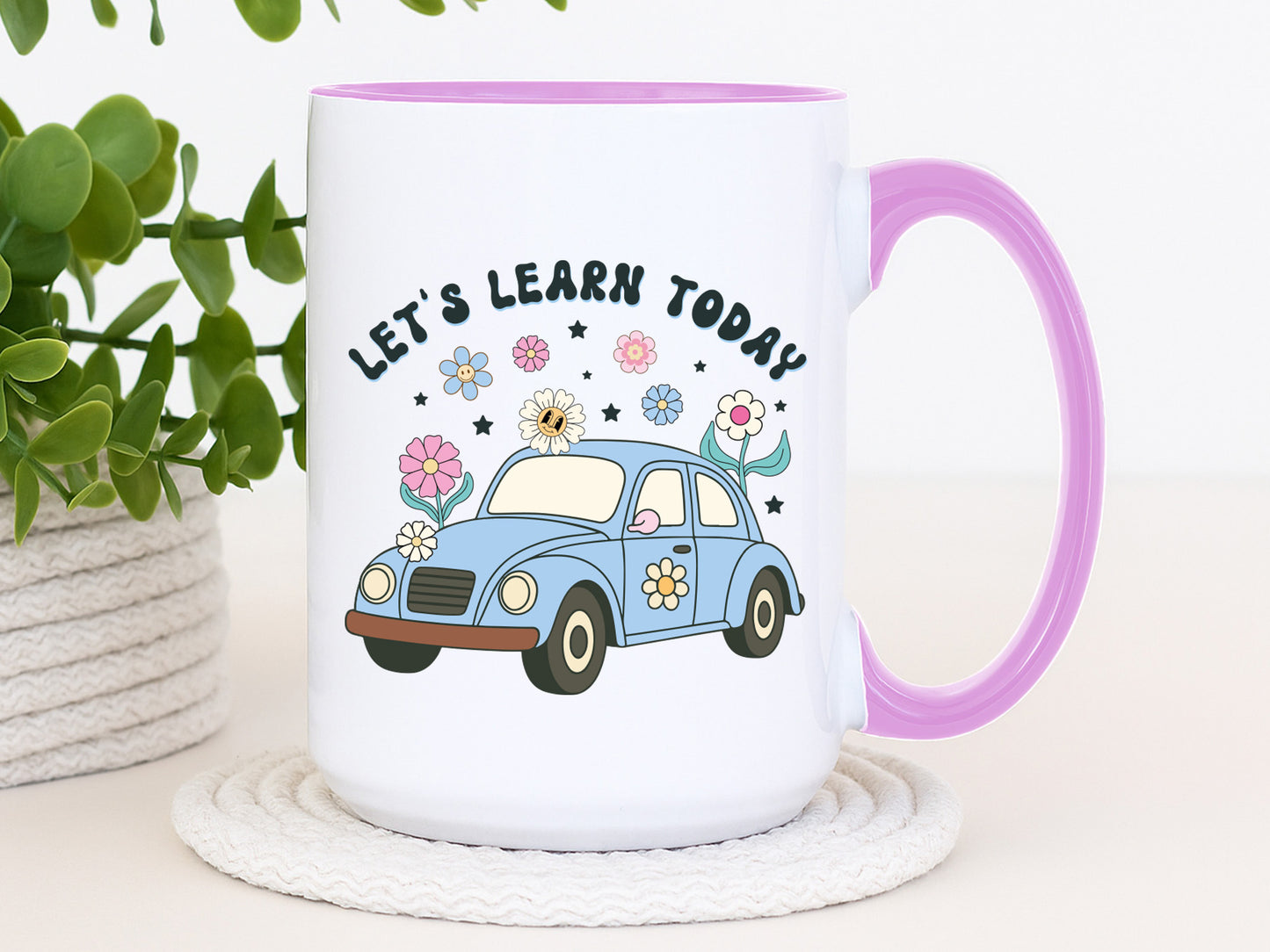 Let's Learn Today, Groovy Teacher Sublimation Print