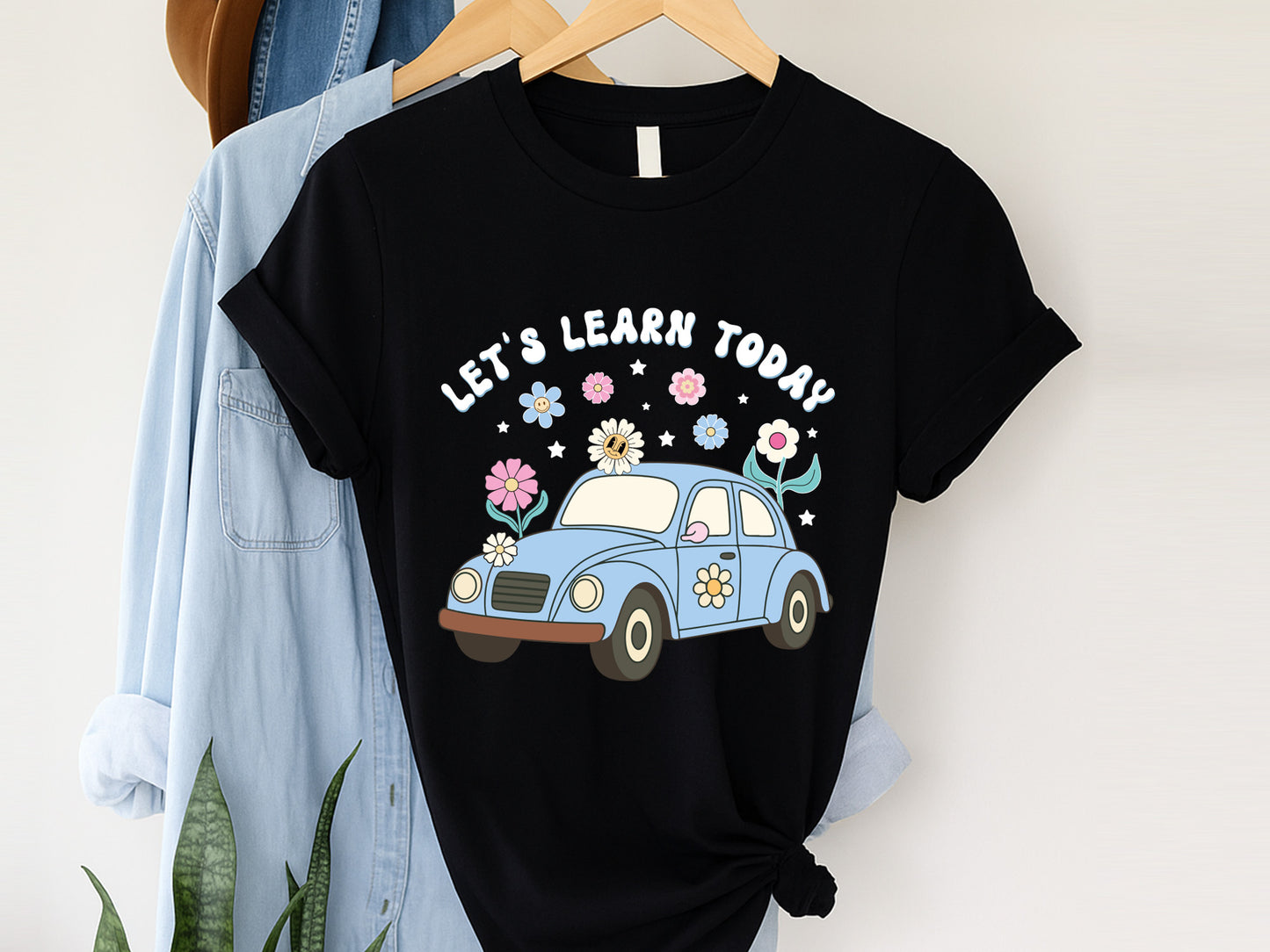 Let's Learn Today, Groovy Teacher Sublimation Print
