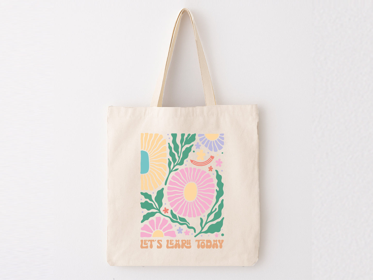 Let's Learn Today, Teacher Boho Floral SVG Design