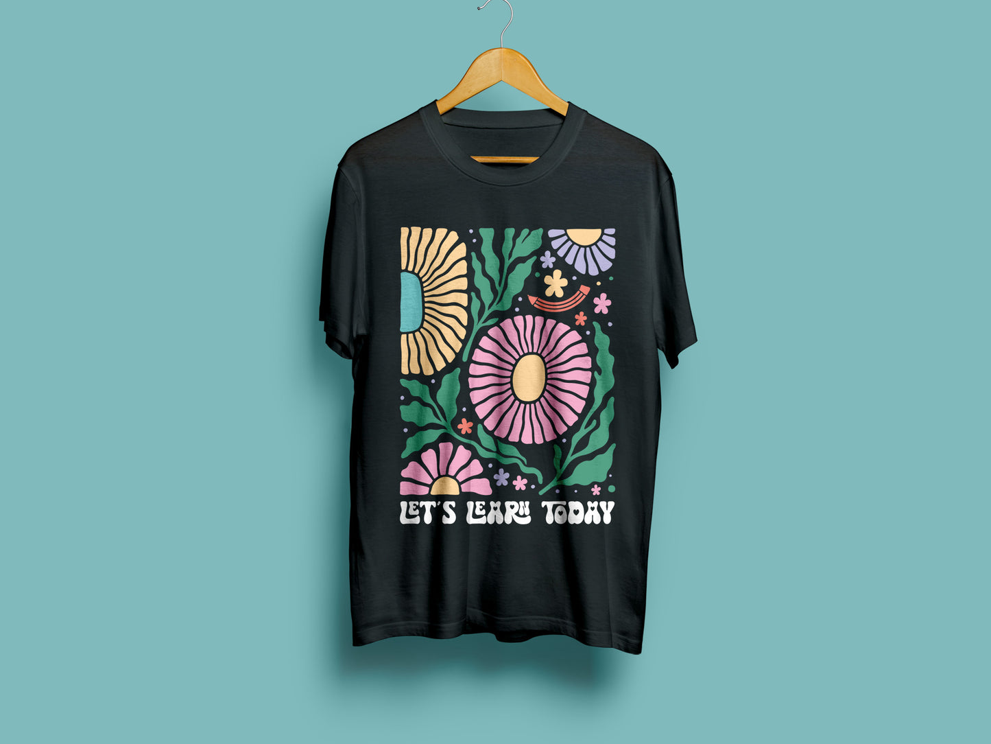 Let's Learn Today, Teacher Boho Floral SVG Design