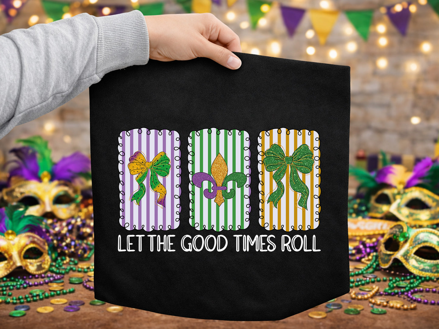 Let the Good Times Roll, Preppy Mardi Gras Sublimation