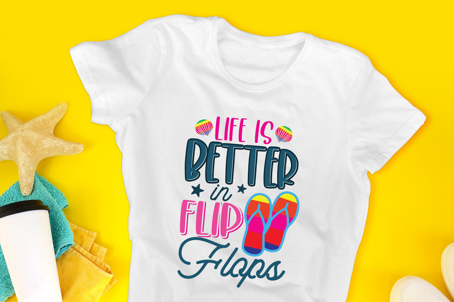 Life Is Better In Flop Flops, Summer PNG Sublimation