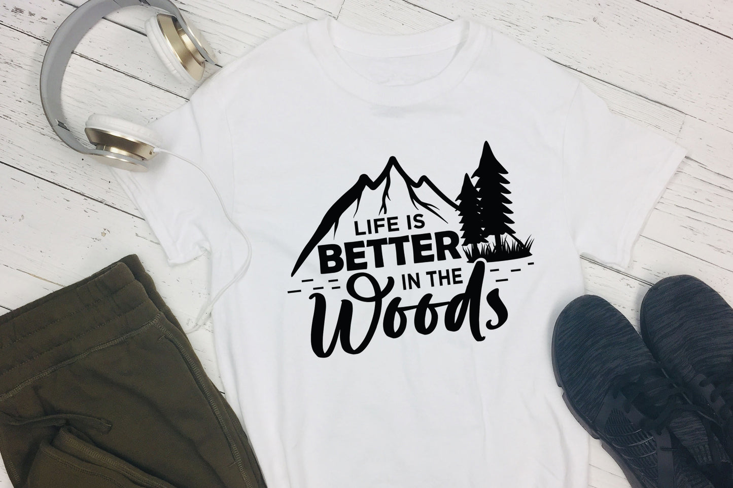 Life is Better in the Woods, Hunting SVG File