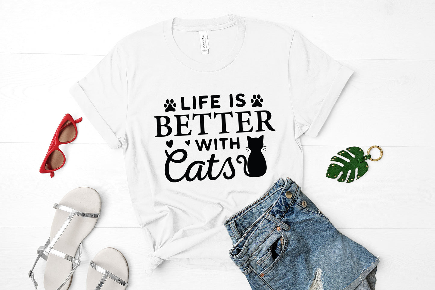 Life is Better with Cats SVG Cutting File