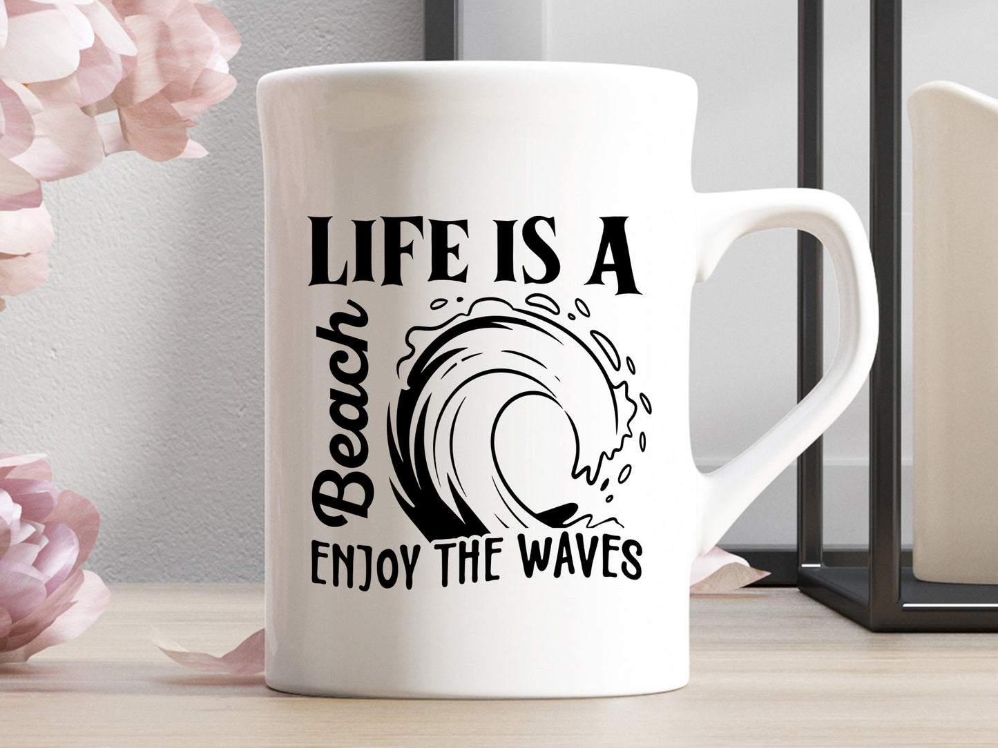 Life is a Beach Enjoy the Waves, Summer SVG File