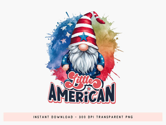 Little American, Funny 4th of July Sublimation