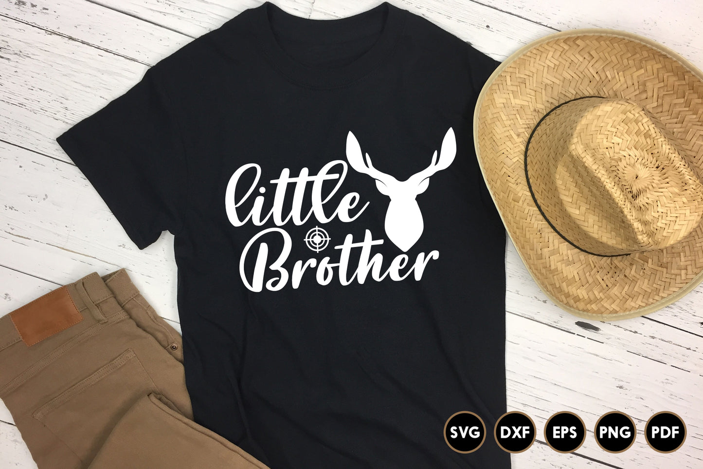 Little Brother, Hunting Silhouette SVG