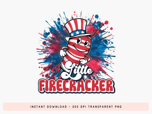 Little Firecracker, Cute 4th of July Sublimation