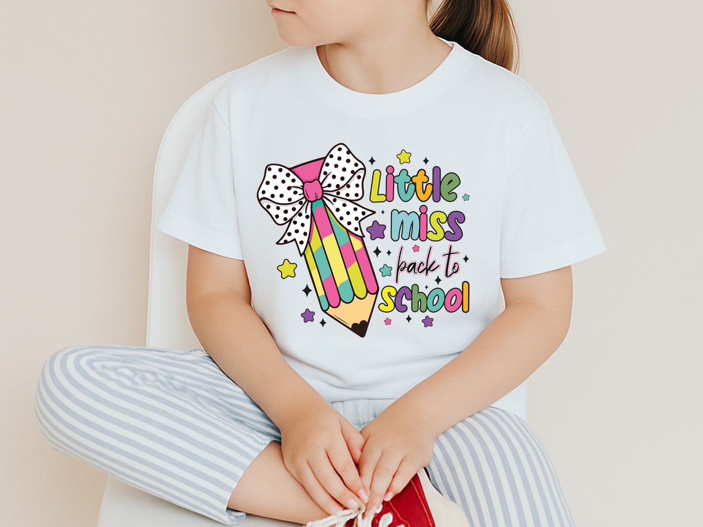 Little Miss Back to School Preppy Sublimation