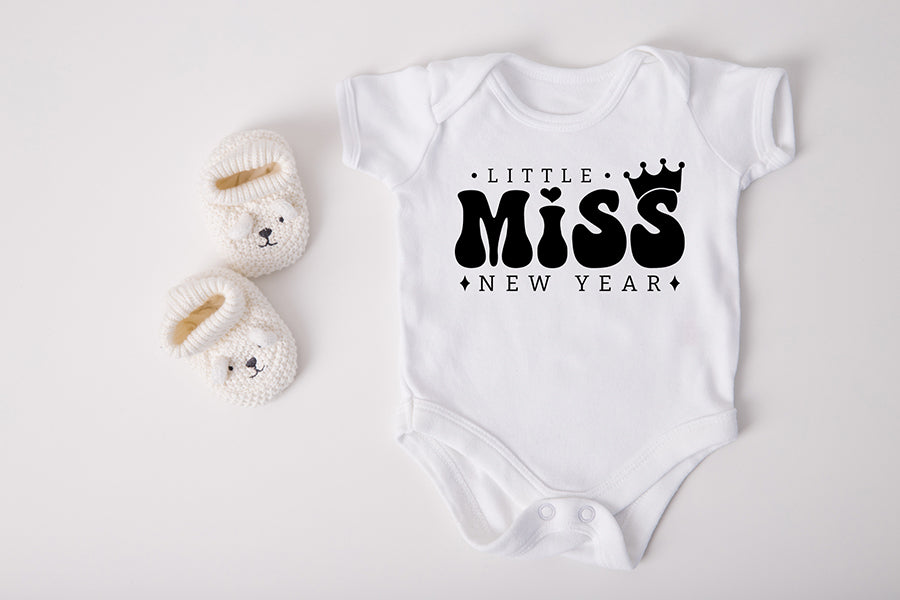 Little Miss New Year, T Shirt Design SVG