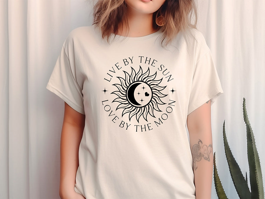 Live by the Sun Love by the Moon - Boho SVG Design