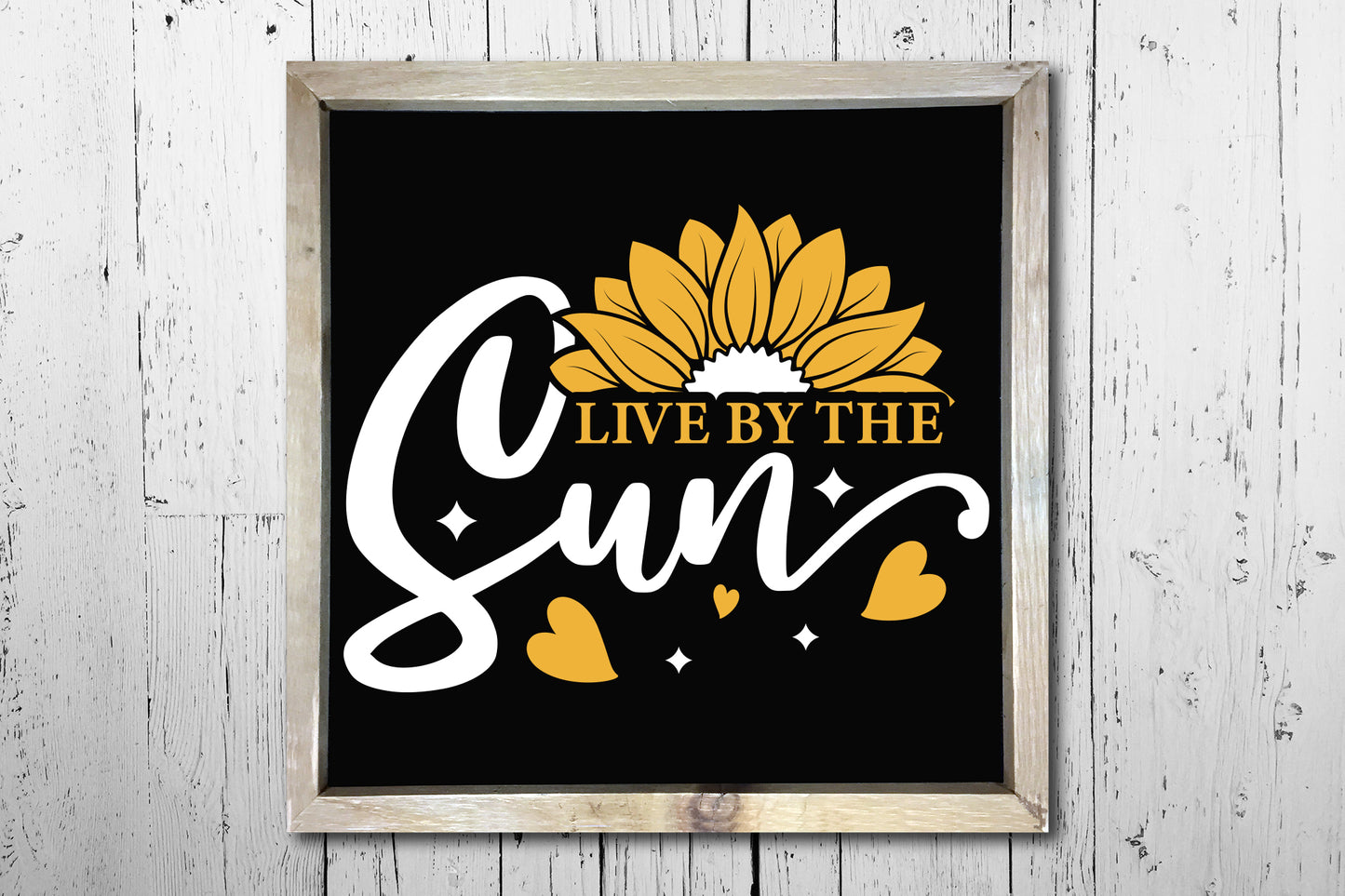 Live by the Sun, Funny Sunflower SVG