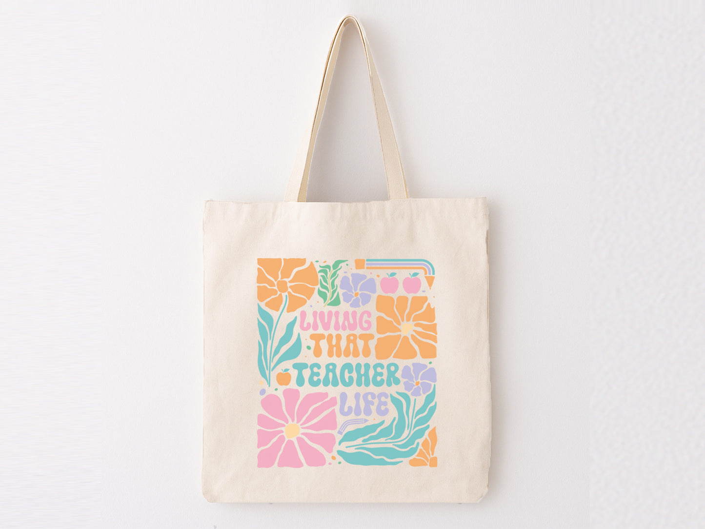 Living That Teacher Life SVG Boho Floral