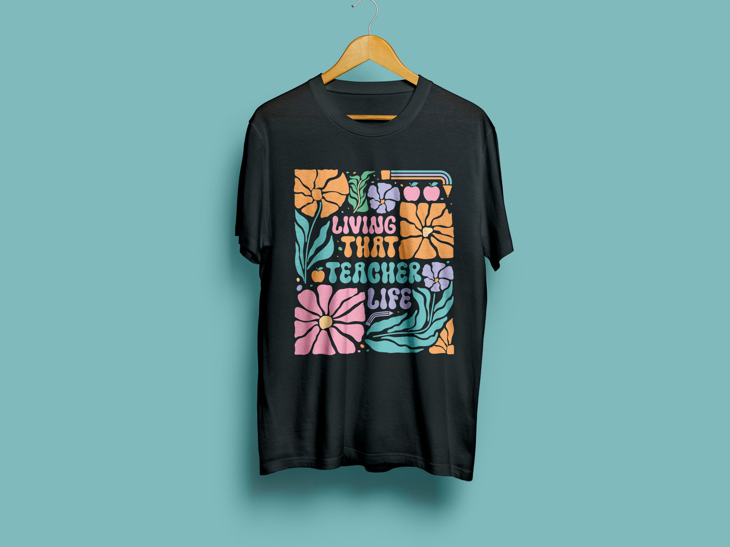 Living That Teacher Life SVG Boho Floral