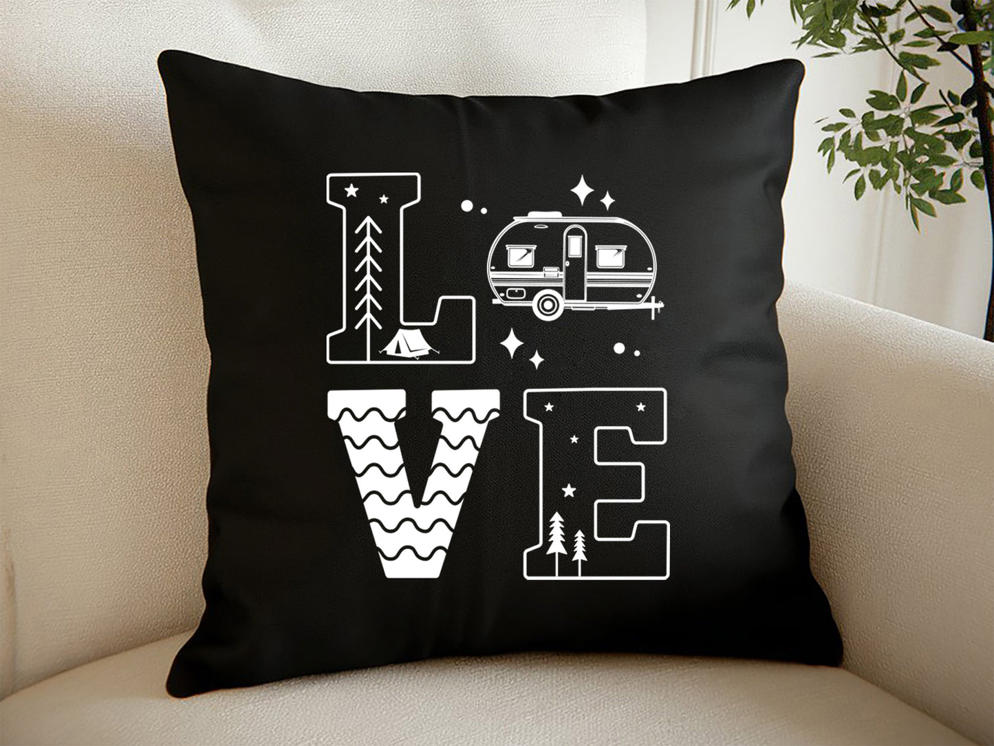 Love - Camping SVG, DXF, EPS, PNG Design