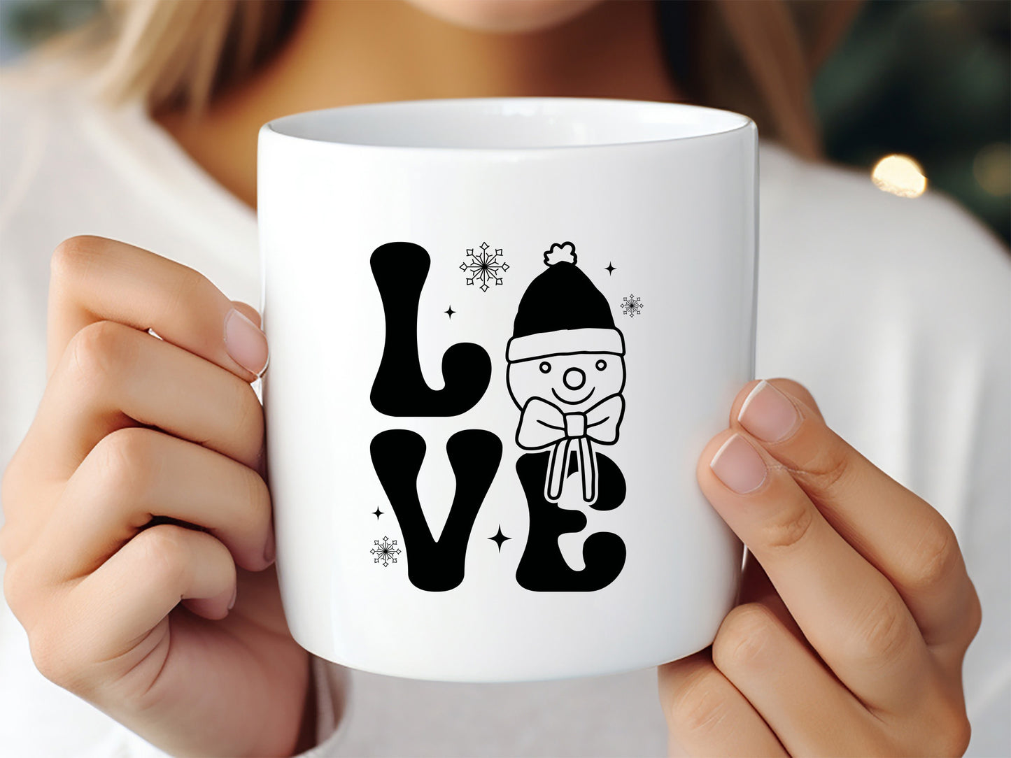 Love - Cute Snowman SVG Design