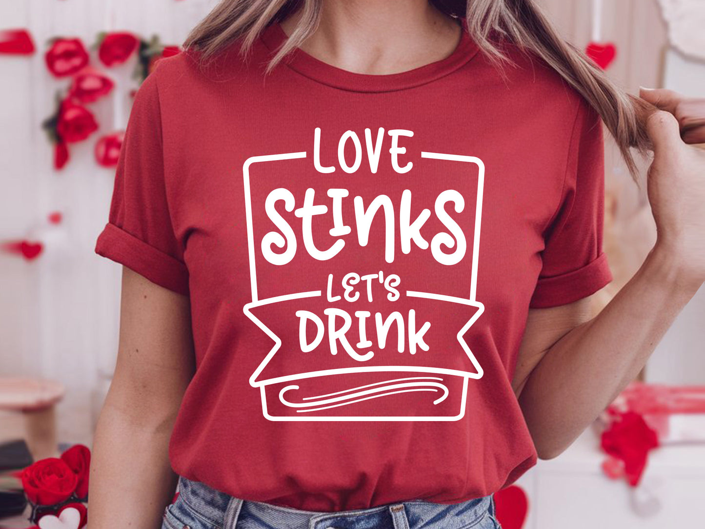 Love Stinks Let's Drink Anti Valentine SVG