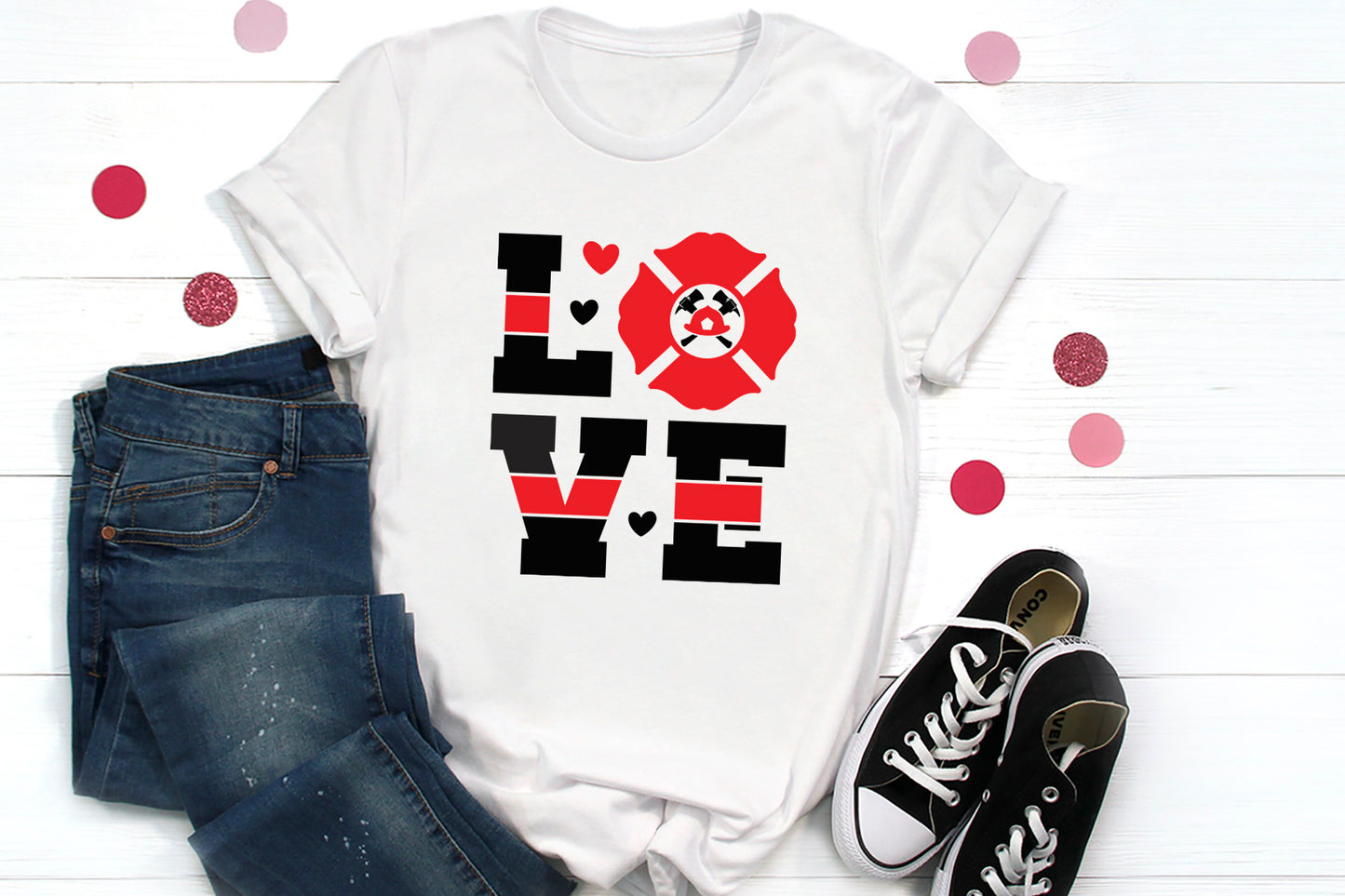 Love, Cricut Firefighter SVG Design