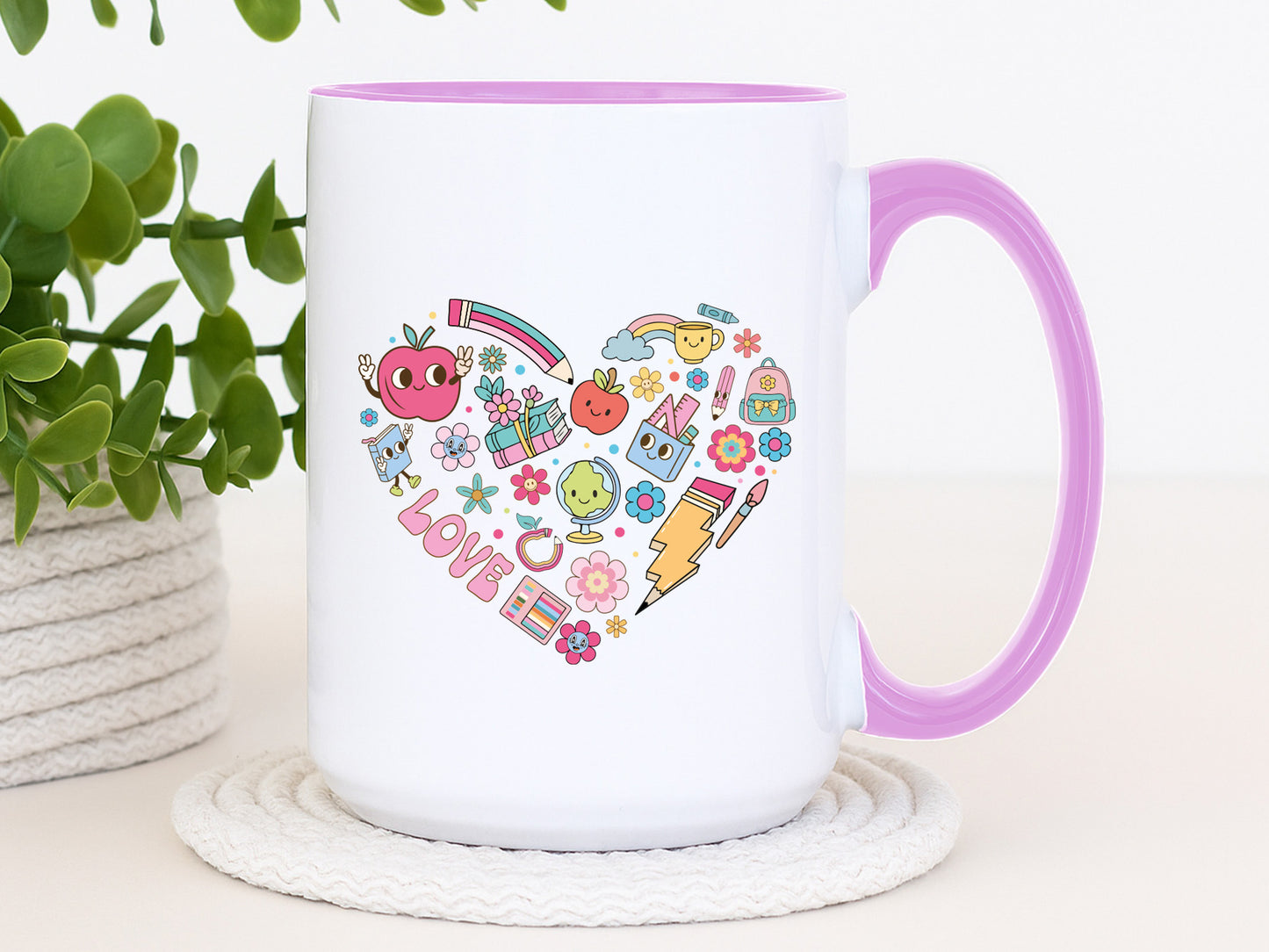 Love, Groovy Teacher PNG Sublimation Design