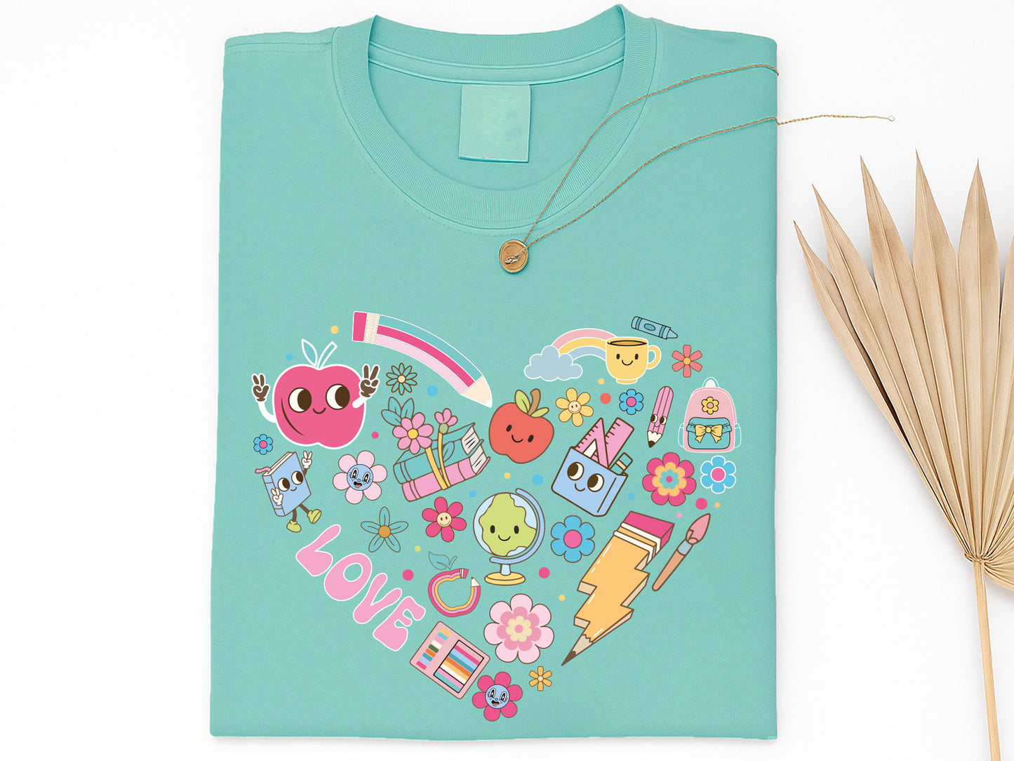 Love, Groovy Teacher PNG Sublimation Design