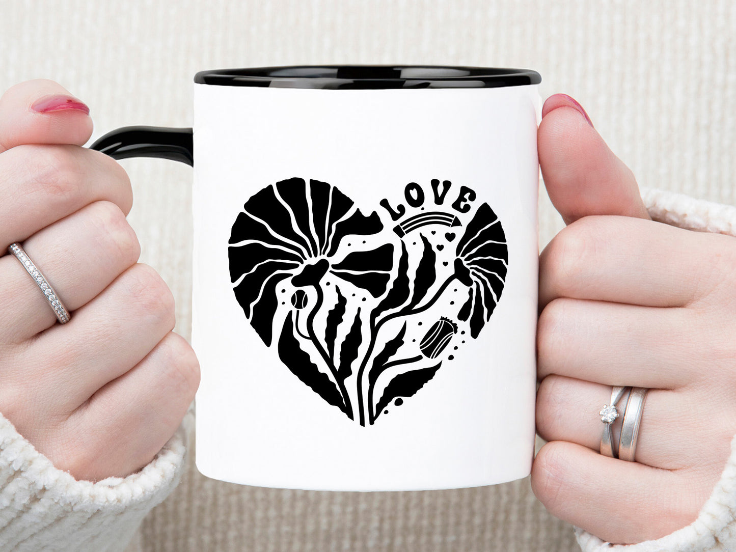 Love, Heart Teacher Boho Floral SVG