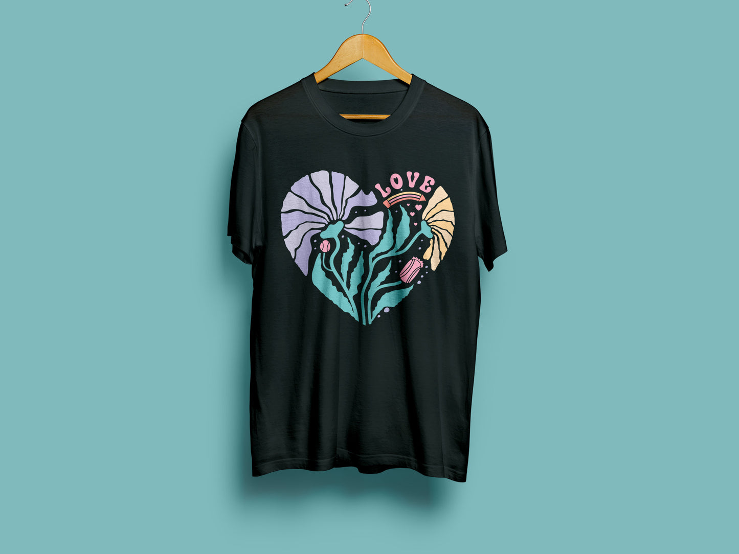Love, Heart Teacher Boho Floral SVG