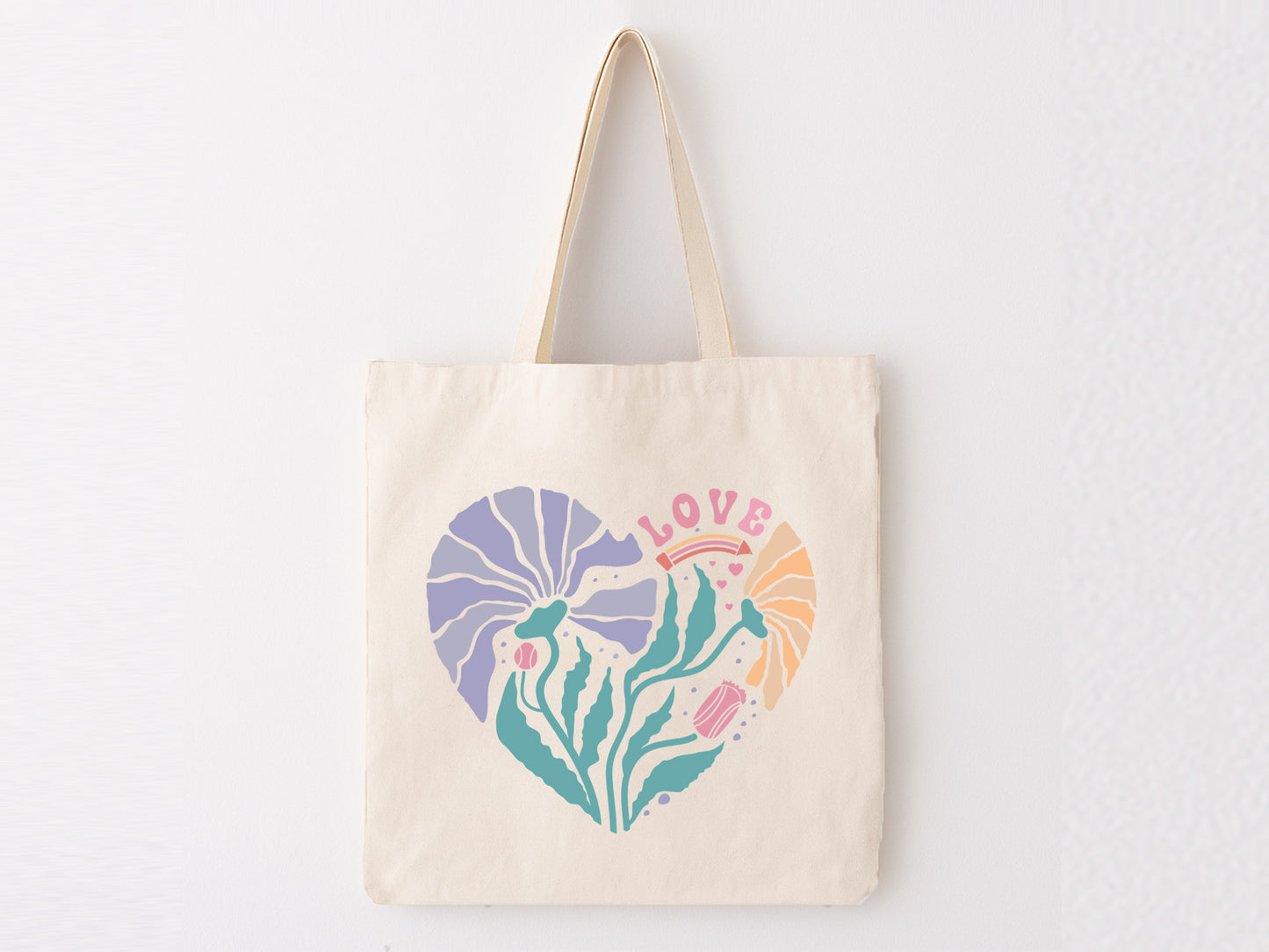 Love, Heart Teacher Boho Floral SVG
