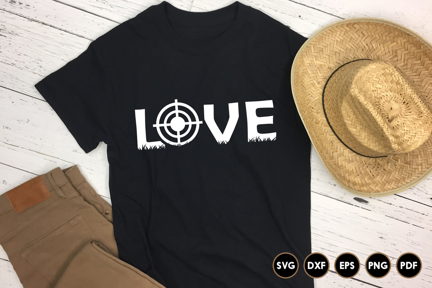 Love, Hunting Shirt SVG