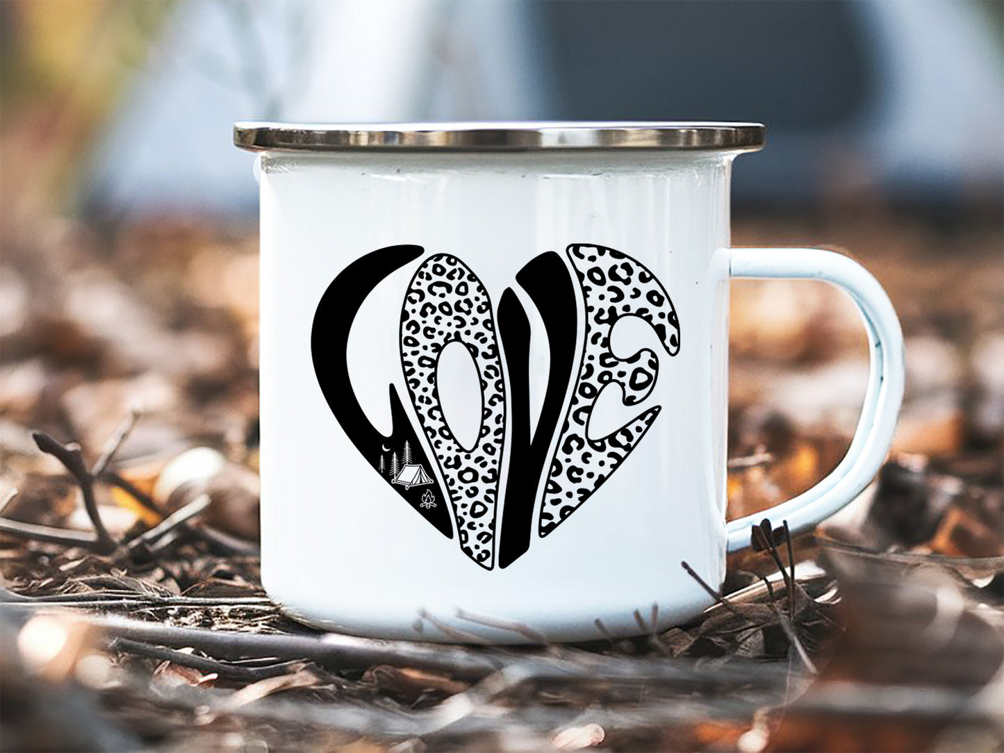 Love, Retro Camping SVG Vector File