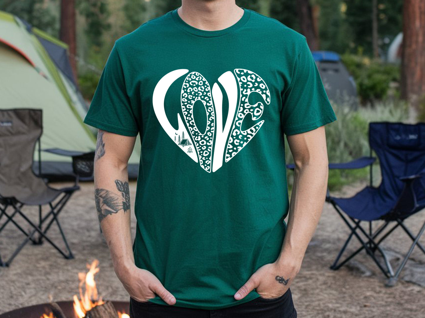 Love, Retro Camping SVG Vector File