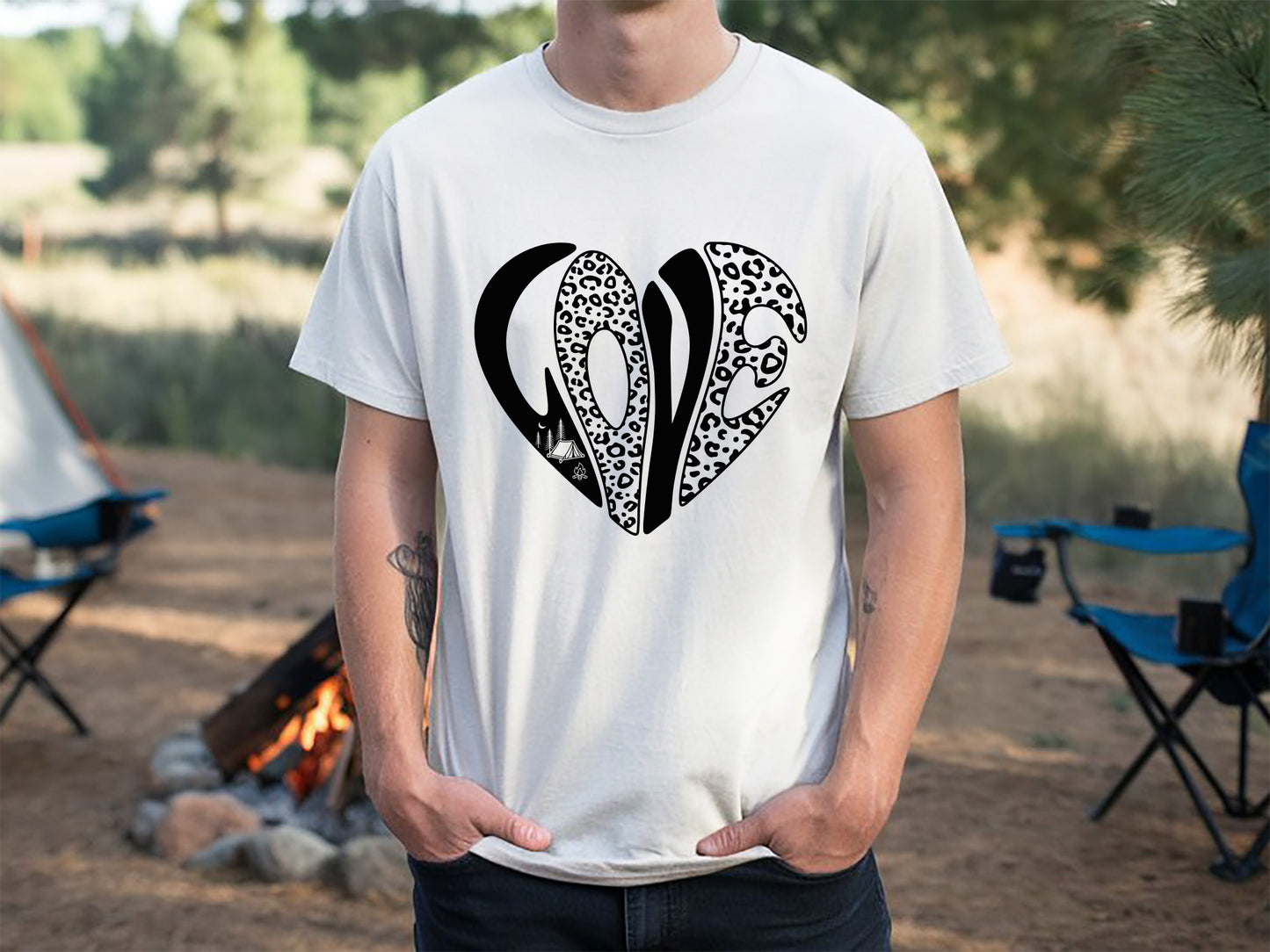 Love, Retro Camping SVG Vector File