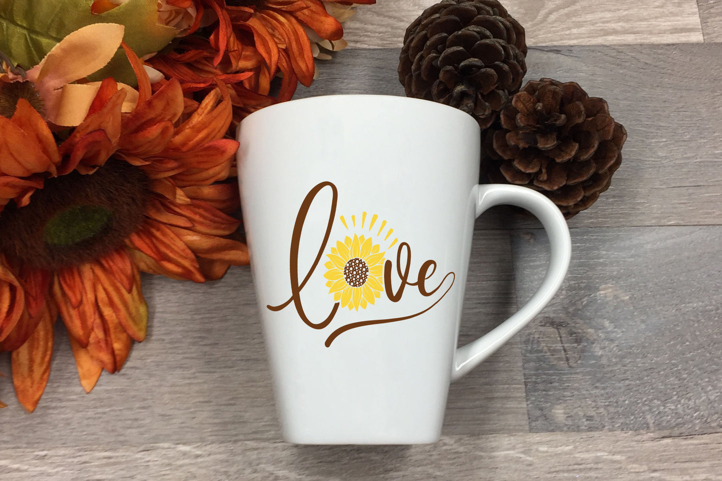 Love, Sunflower SVG File for Cricut