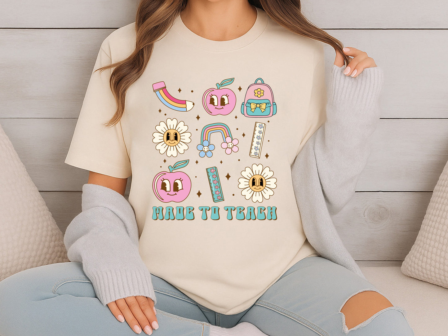 Made to Teach, Groovy Teacher Appreciation PNG