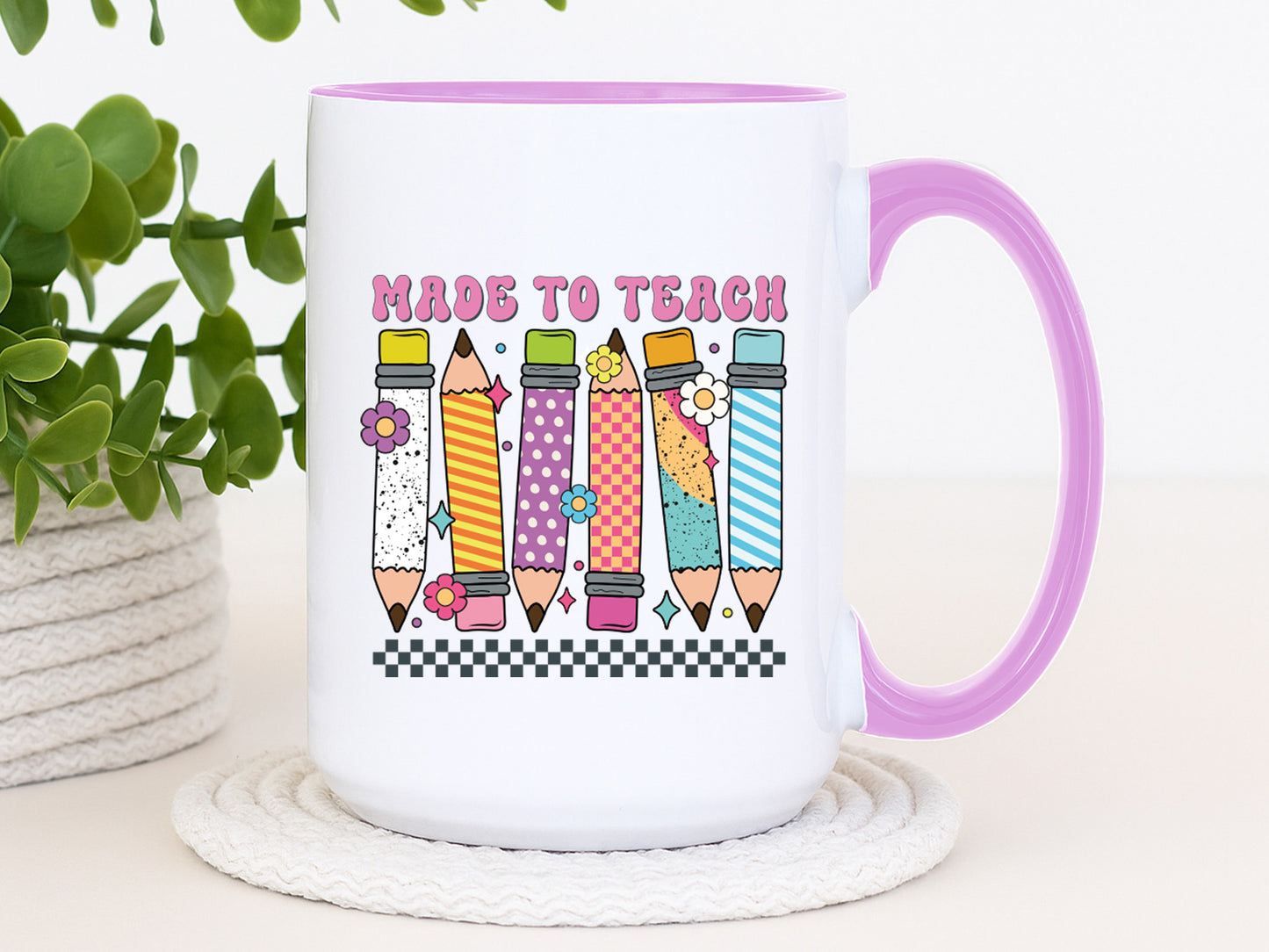 Made to Teach, Groovy Teacher Sublimation Transfer