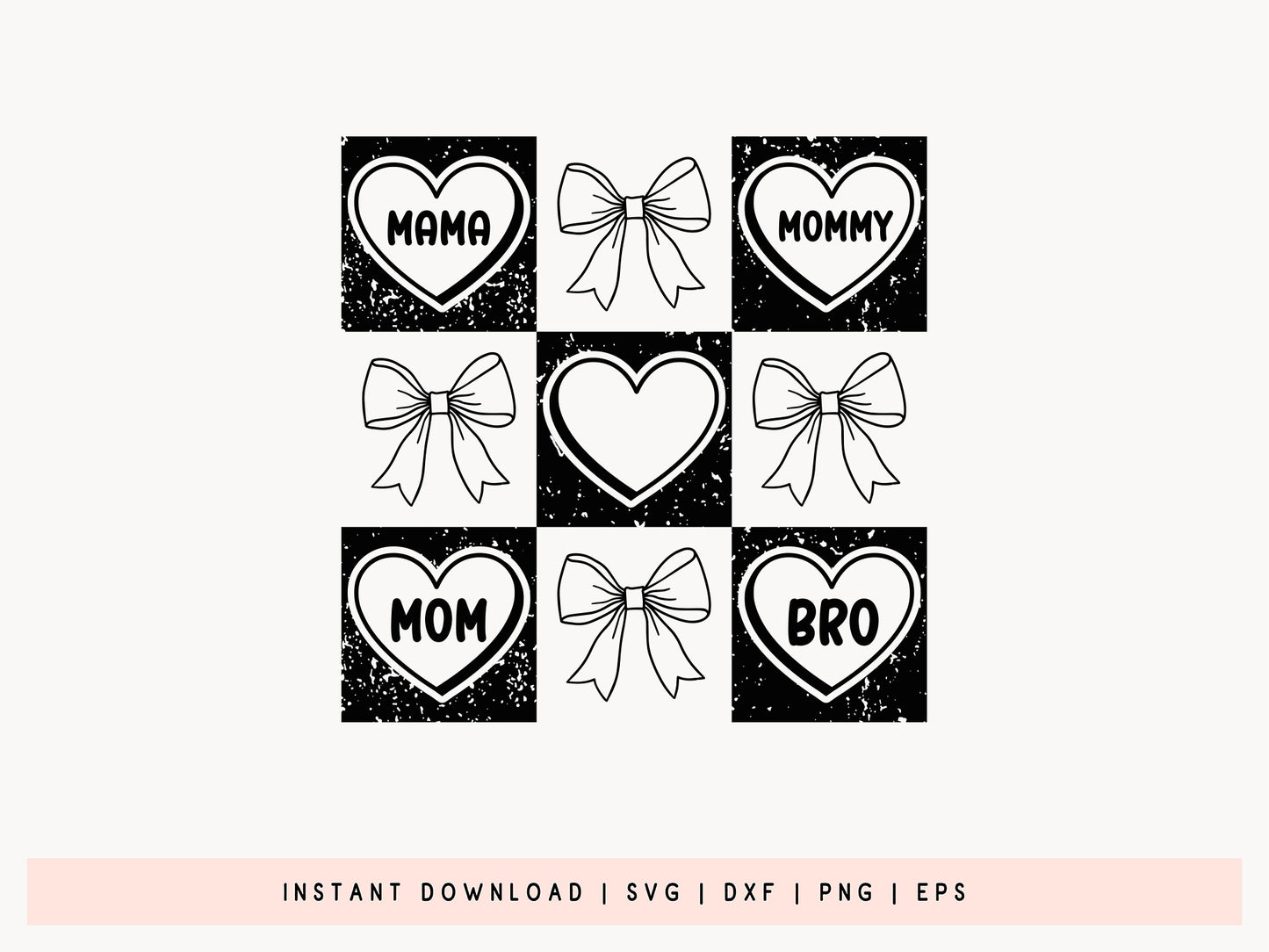 Mama Mommy Mom Bro, Mother's Day SVG Design