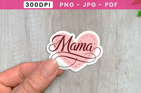 Mama PNG, Happy Mothers Day Sticker