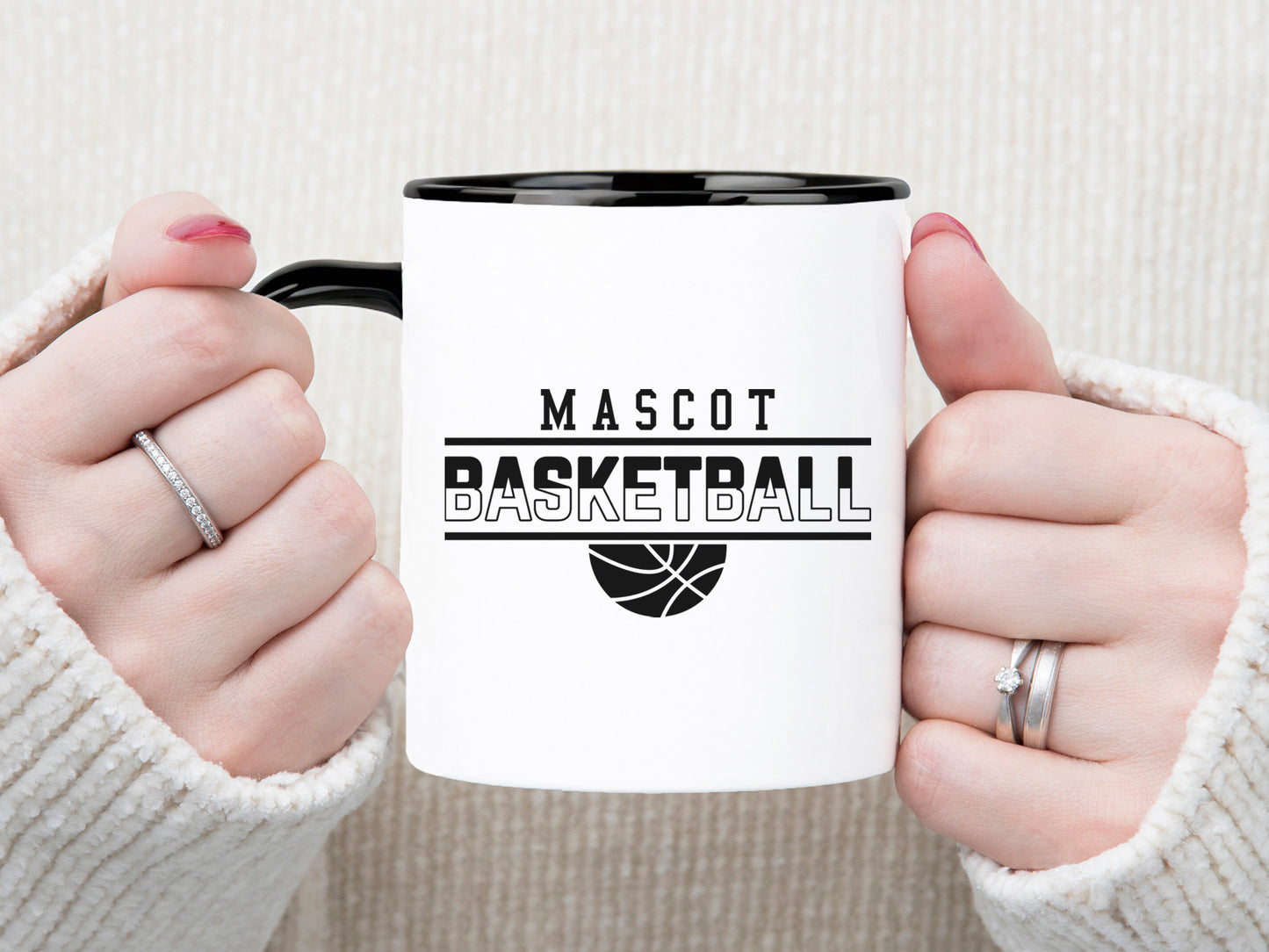 Mascot Basketball SVG Cut File