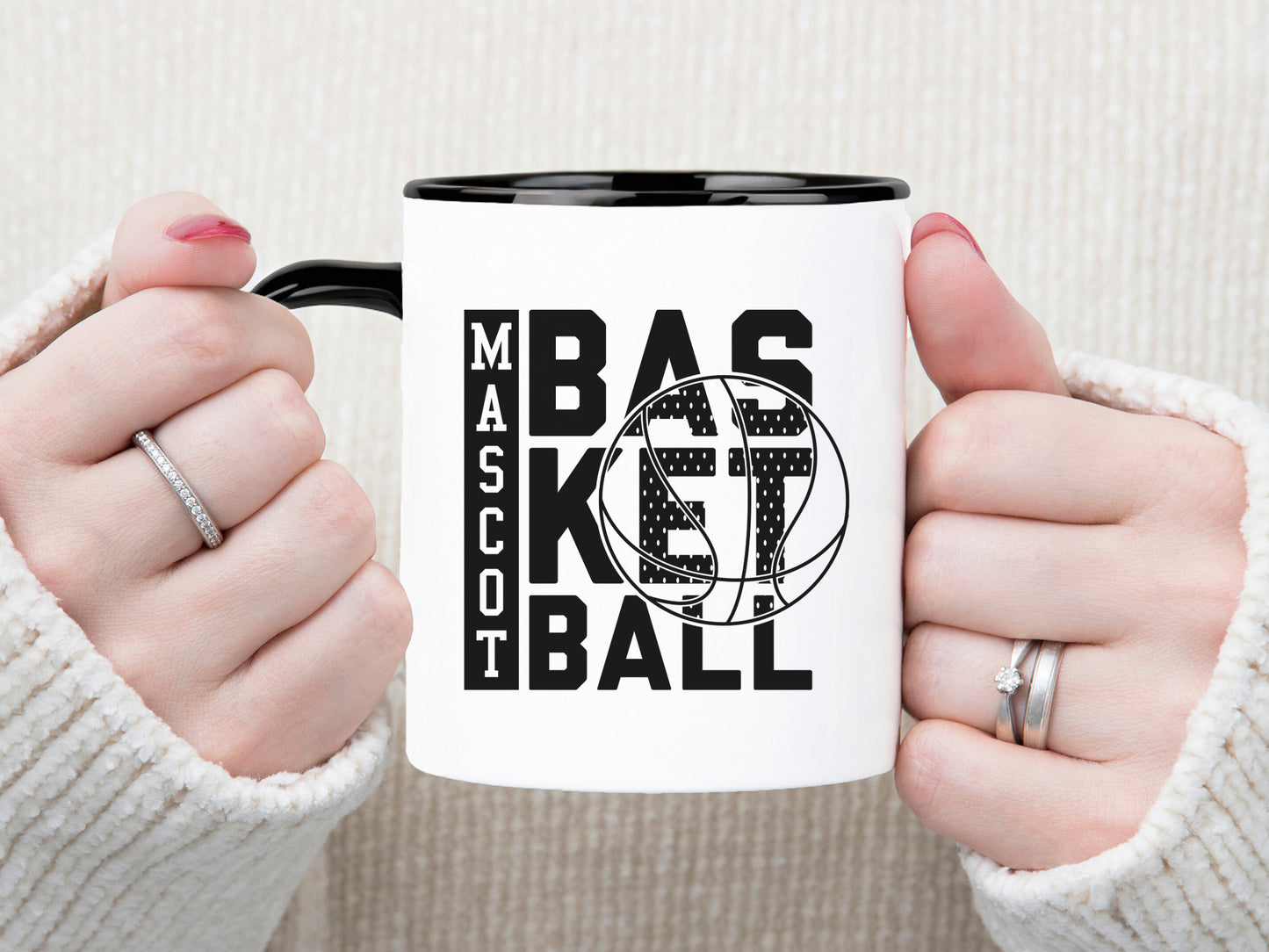 Mascot Basketball SVG PNG EPS DXF