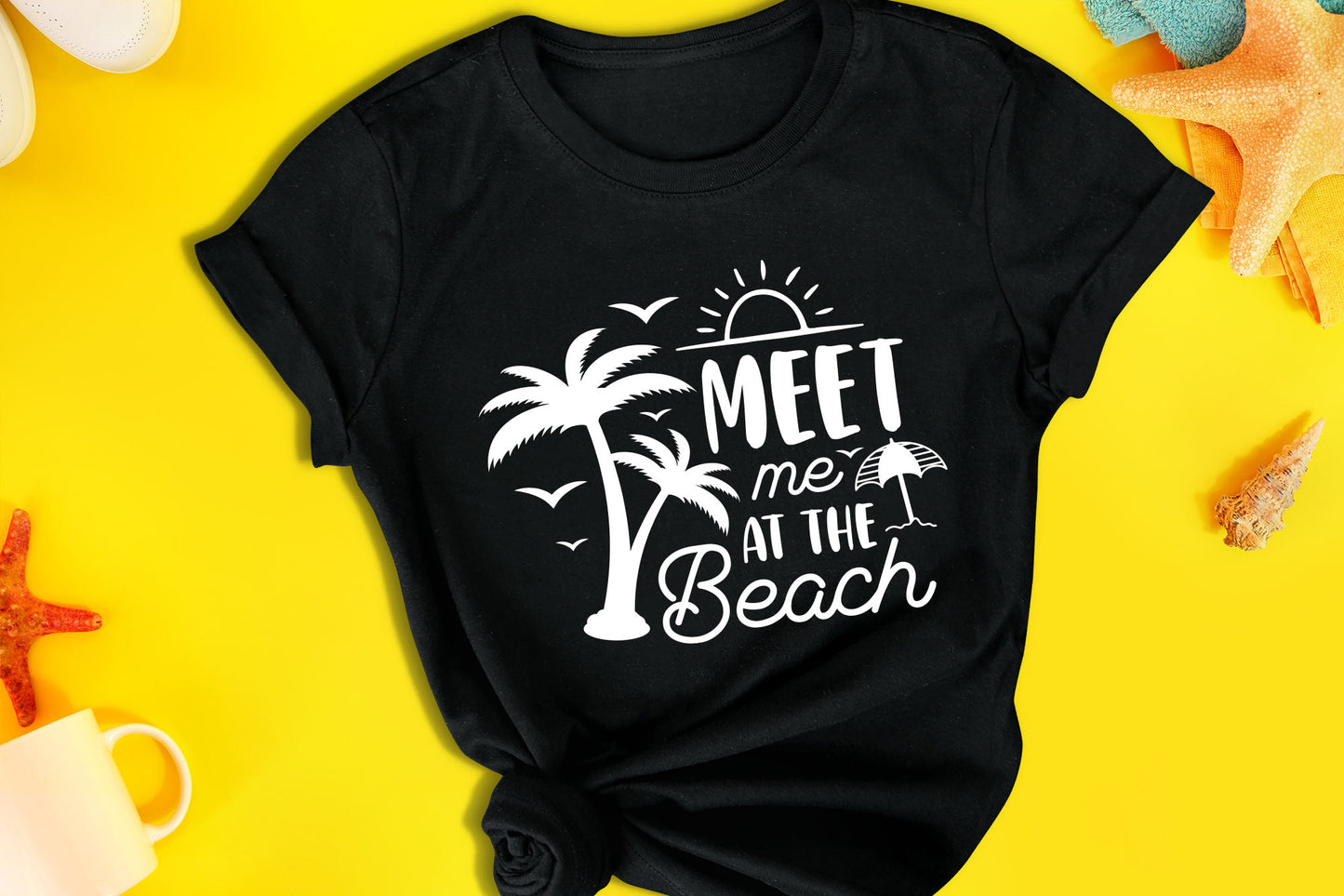 Meet Me At The Beach SVG Cut File