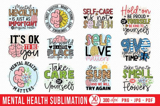 Mental Health Sublimation Bundle
