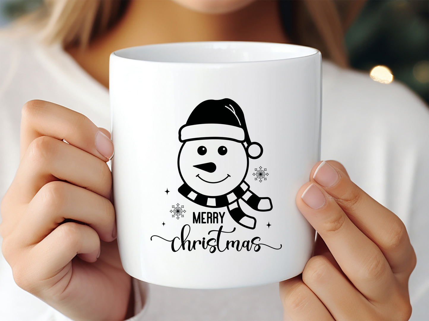 Merry Christmas - Snowman SVG Cut File