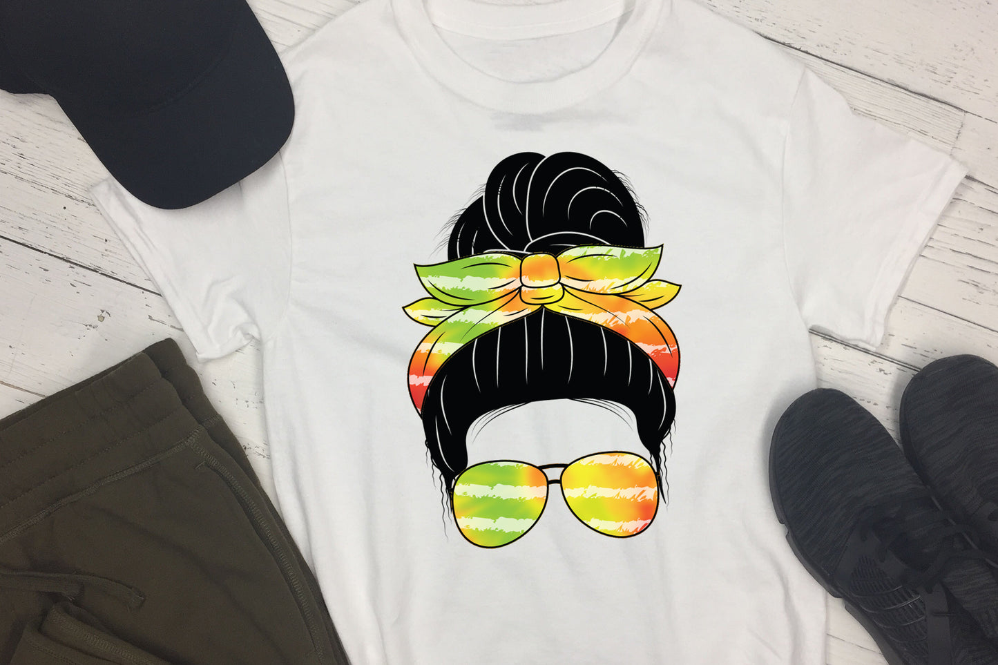 Messy Bun Sublimation Designs Bundle